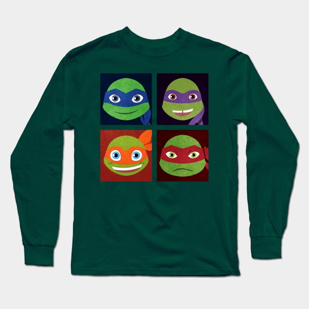 Turtle Bunch Long Sleeve T-Shirt by Novanator